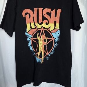 Black Graphic Tee for Men